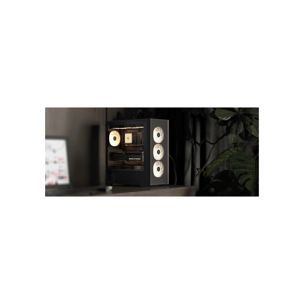 Корпус AeroCool D501A-G-BK-v2 Black (ACCM-DS01043.11) - зображення 7