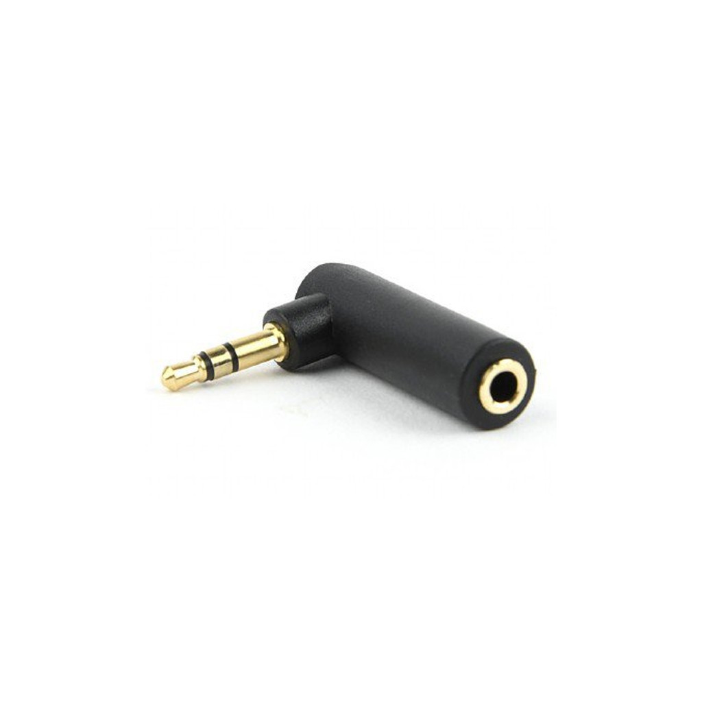 Перехідник 3.5мм M / F 3.5 мм угловой Cablexpert (A-3.5M-3.5FL) - зображення 1