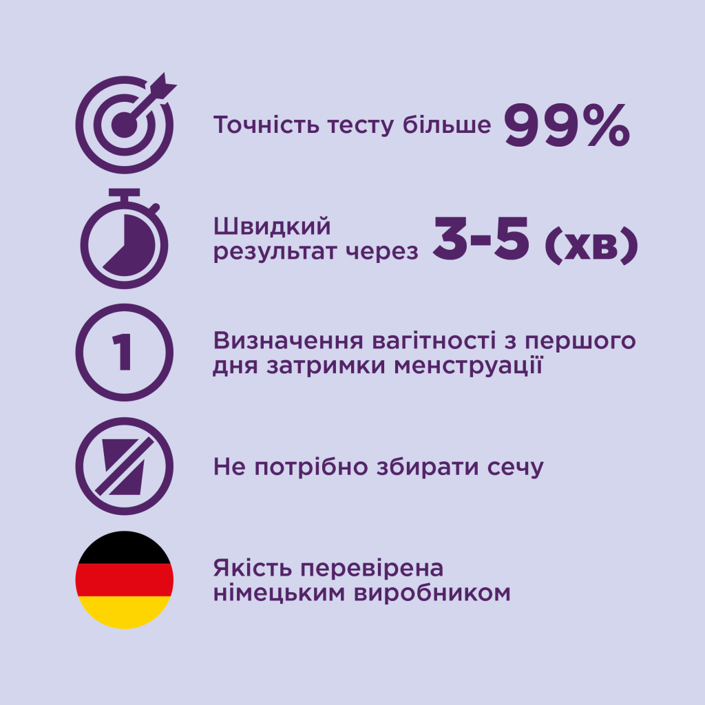 Тест на вагітність Evitest Perfect струминний 1 шт. (4033033417015) - зображення 2