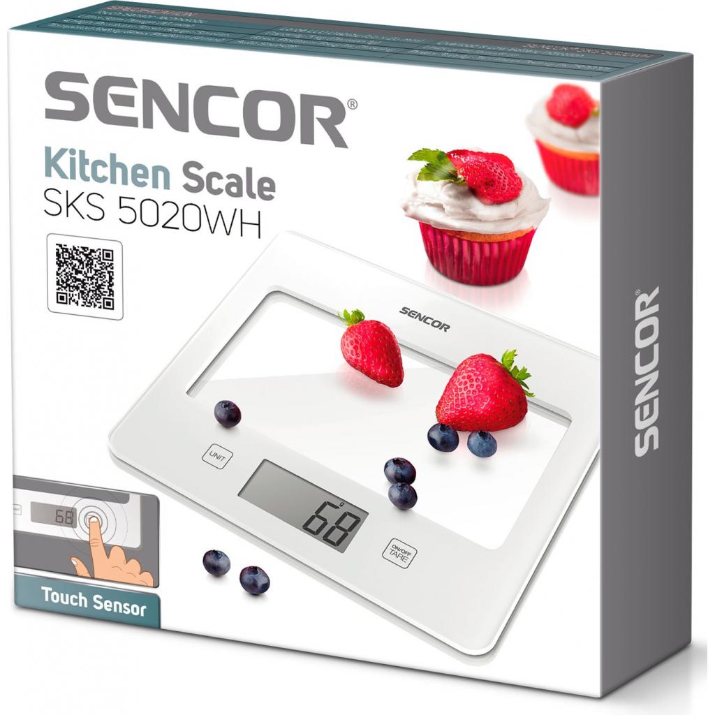 Ваги кухонні Sencor SKS 5020 WH - зображення 2