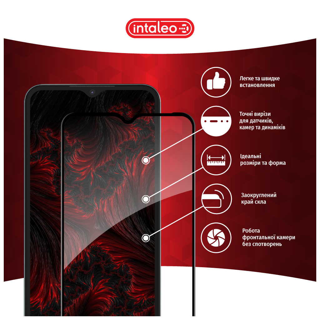 Скло захисне Intaleo Full Glue Xiaomi Poco M5 Black (1283126545092) - зображення 3
