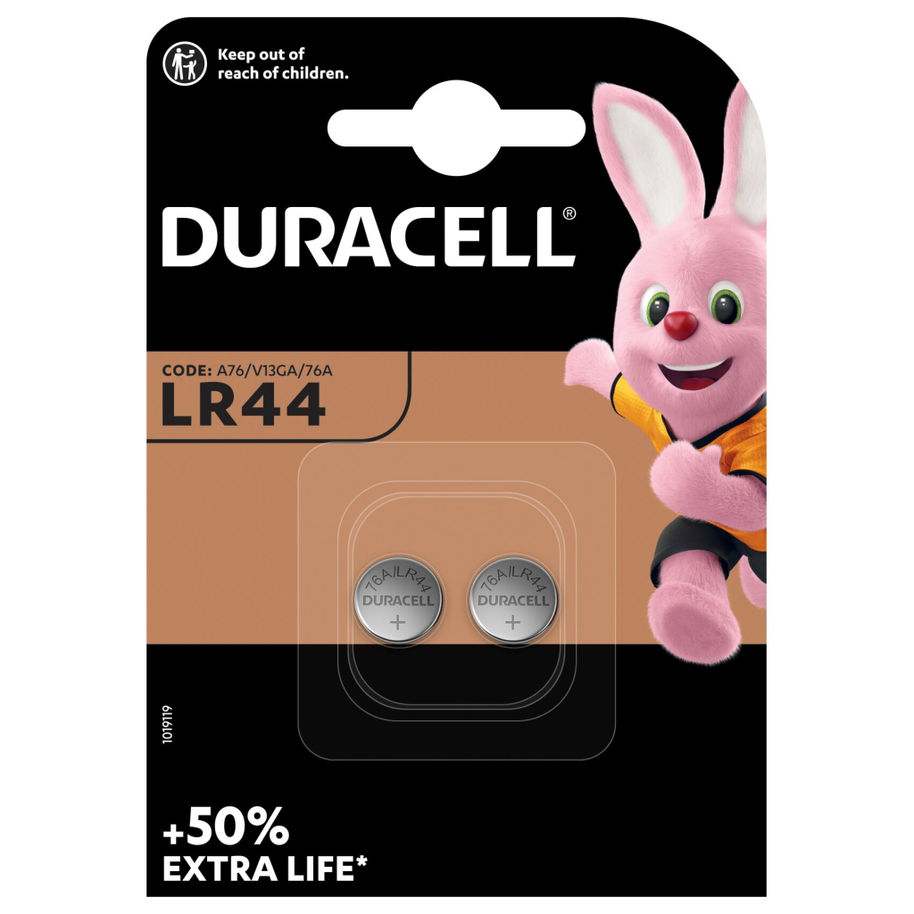 Батарейка Duracell LR44 / V13GA / A76 * 2 (5000394504424 / 5007795) - изображение 2