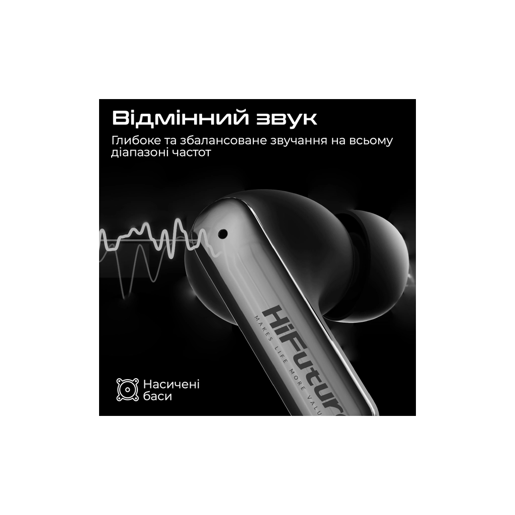 Навушники HiFuture SonicAir Black (sonicair.black) - зображення 4