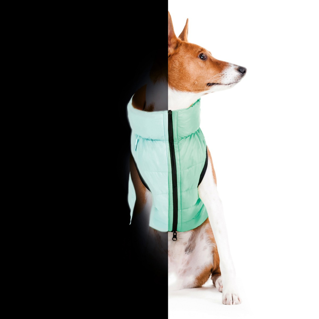 Курточка для тварин Airy Vest Lumi двостороння XS 22 м'ятно-блакитна (2140) - зображення 6