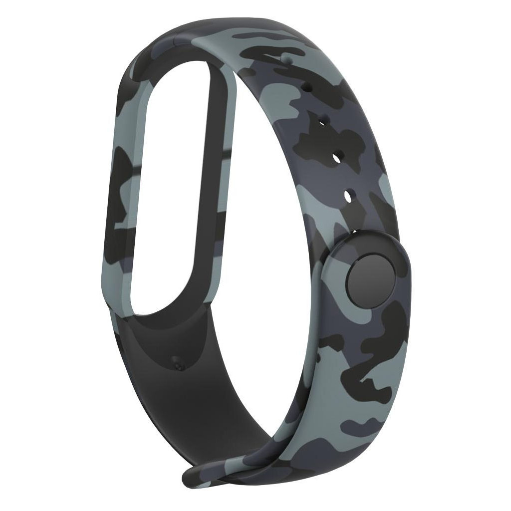 Ремінець до фітнес браслета XoKo Силіконовий ремінець XoKo для Xiaomi Mi Smart Band 5 Khaki G (XK-SL5-KGR) - зображення 2