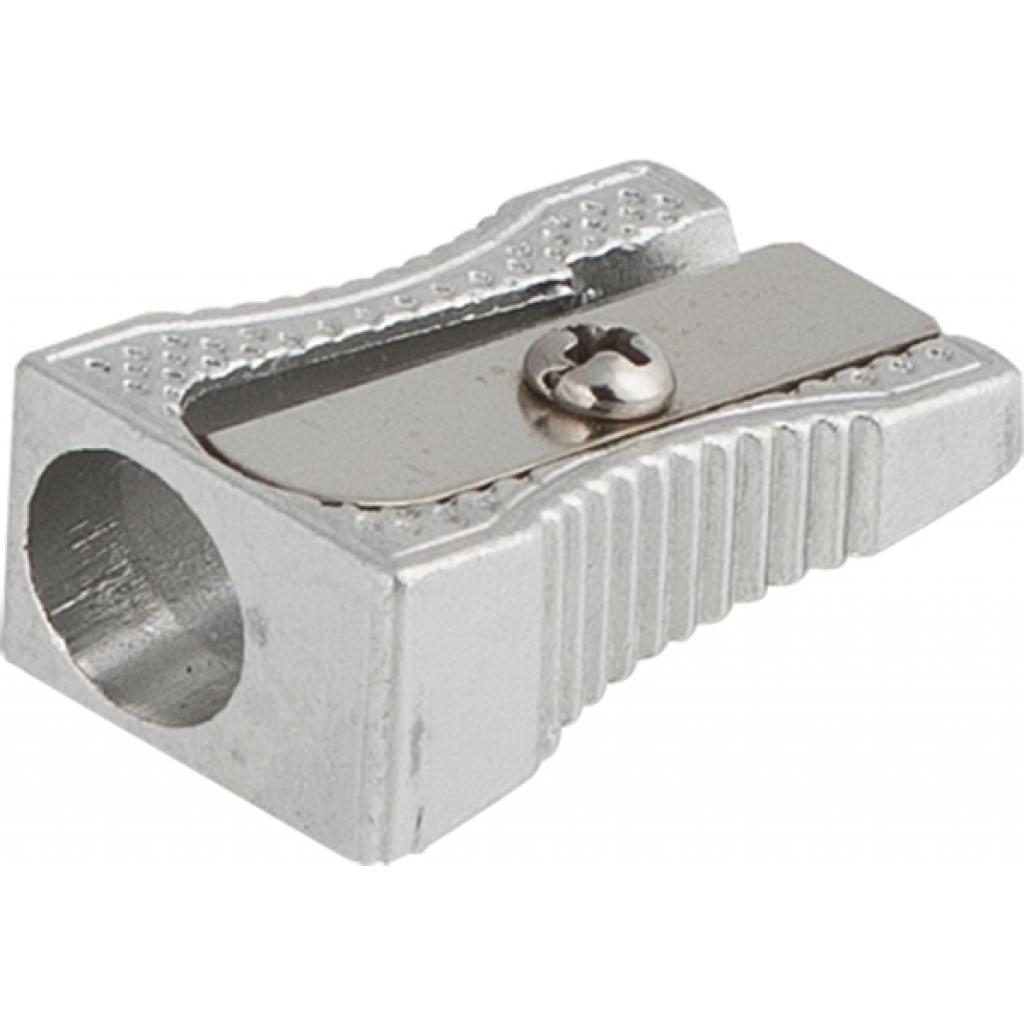 Точилка SILVER, 1 відп., метал. корпус, срібляст Buromax (BM.4730-24) - изображение 1