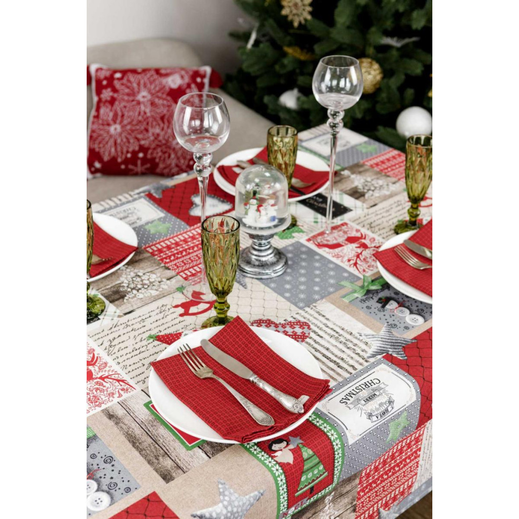 Скатертина Прованс Merry Christmas 220x132 см (4823093451438) - зображення 3