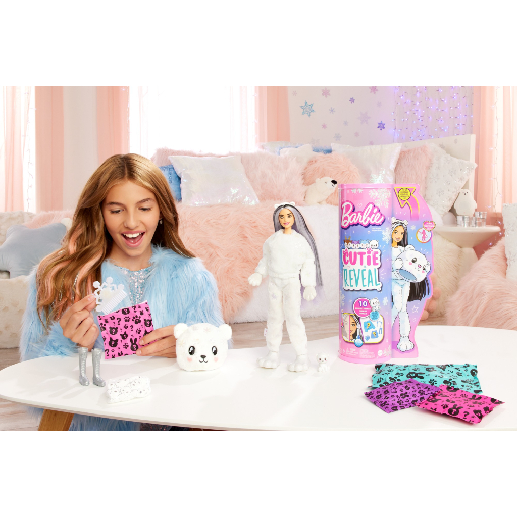 Лялька Barbie Cutie Reveal Зимовий блиск у костюмі полярного ведмедя (HJL64) - зображення 2