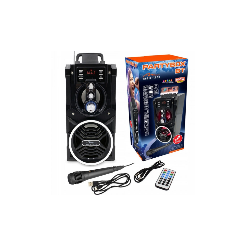 Акустична система Media-Tech Boombox BT 18W Black (MT3150) - зображення 8