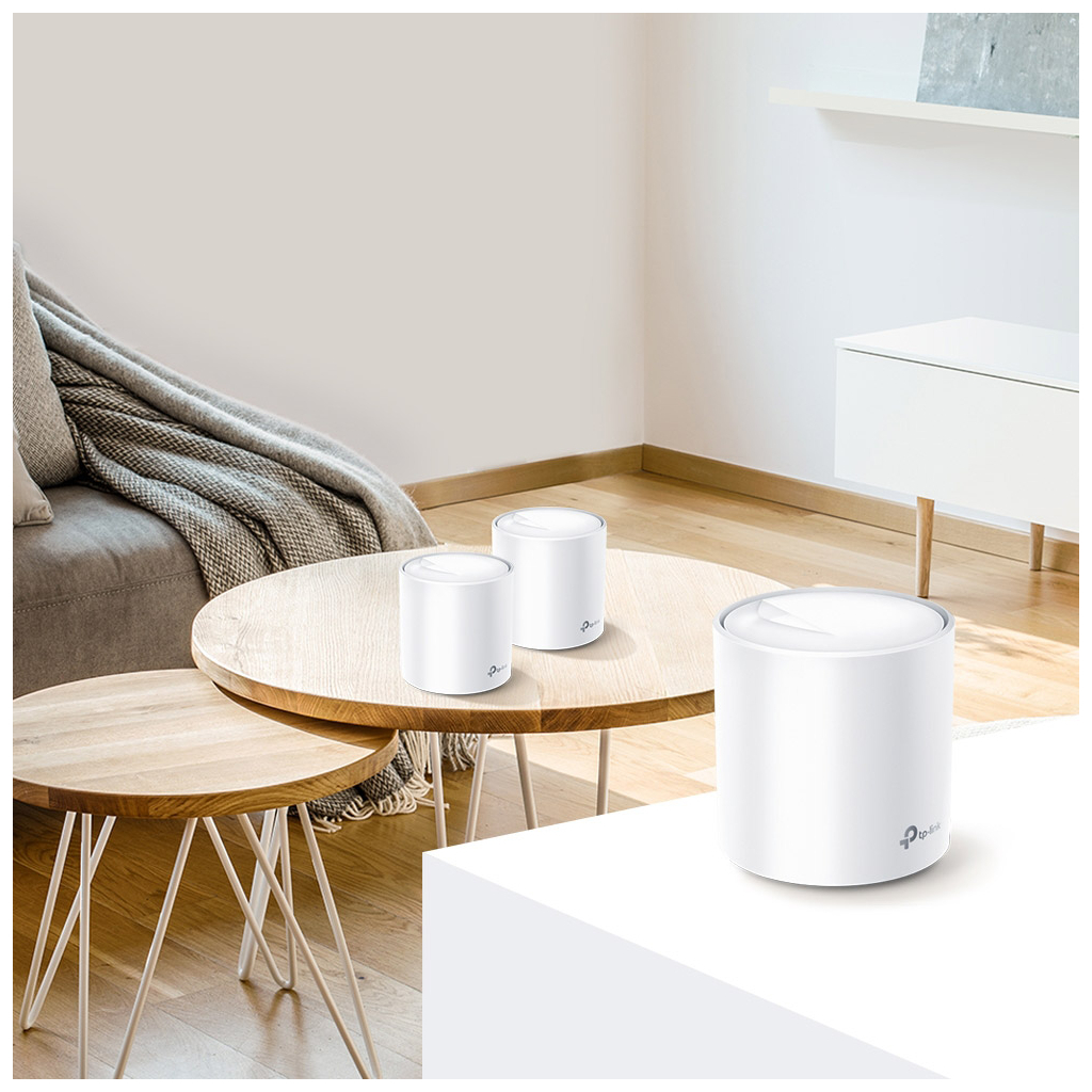 Точка доступу Wi-Fi TP-Link DECO X60 2PK AX3000 1xGE LAN 1xGE WAN MU-MIMO OFDMA MESH (DECO-X60-2-PACK) - зображення 5