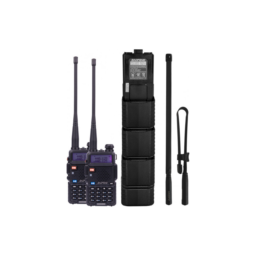 Портативна рація Baofeng UV-5RHC Tactical Black (UV-5RHC_Tactical_Black) - зображення 1