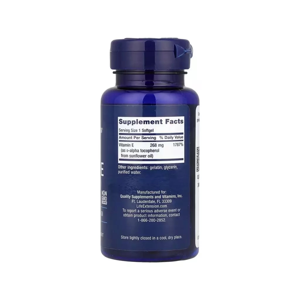 Вітамінно-мінеральний комплекс Life Extension Вітамін E, 268 мг, Super Vitamin E, 90 гелевих капсул (LEX-18639) - зображення 2