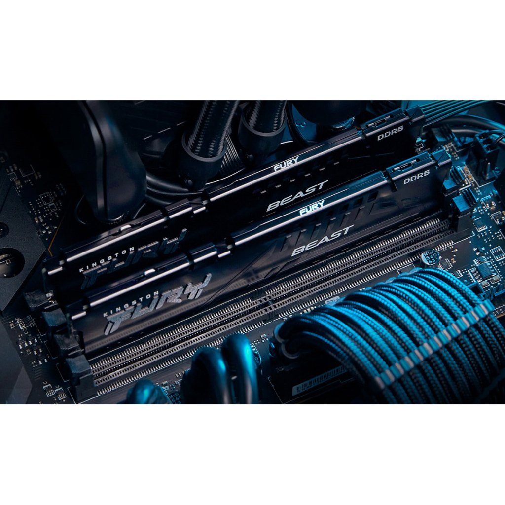 Модуль пам'яті для комп'ютера DDR5 64GB (2x32GB) 6000 MHz Beast EXPO Black Kingston Fury (ex.HyperX) (KF560C36BBE2K2-64) - зображення 5
