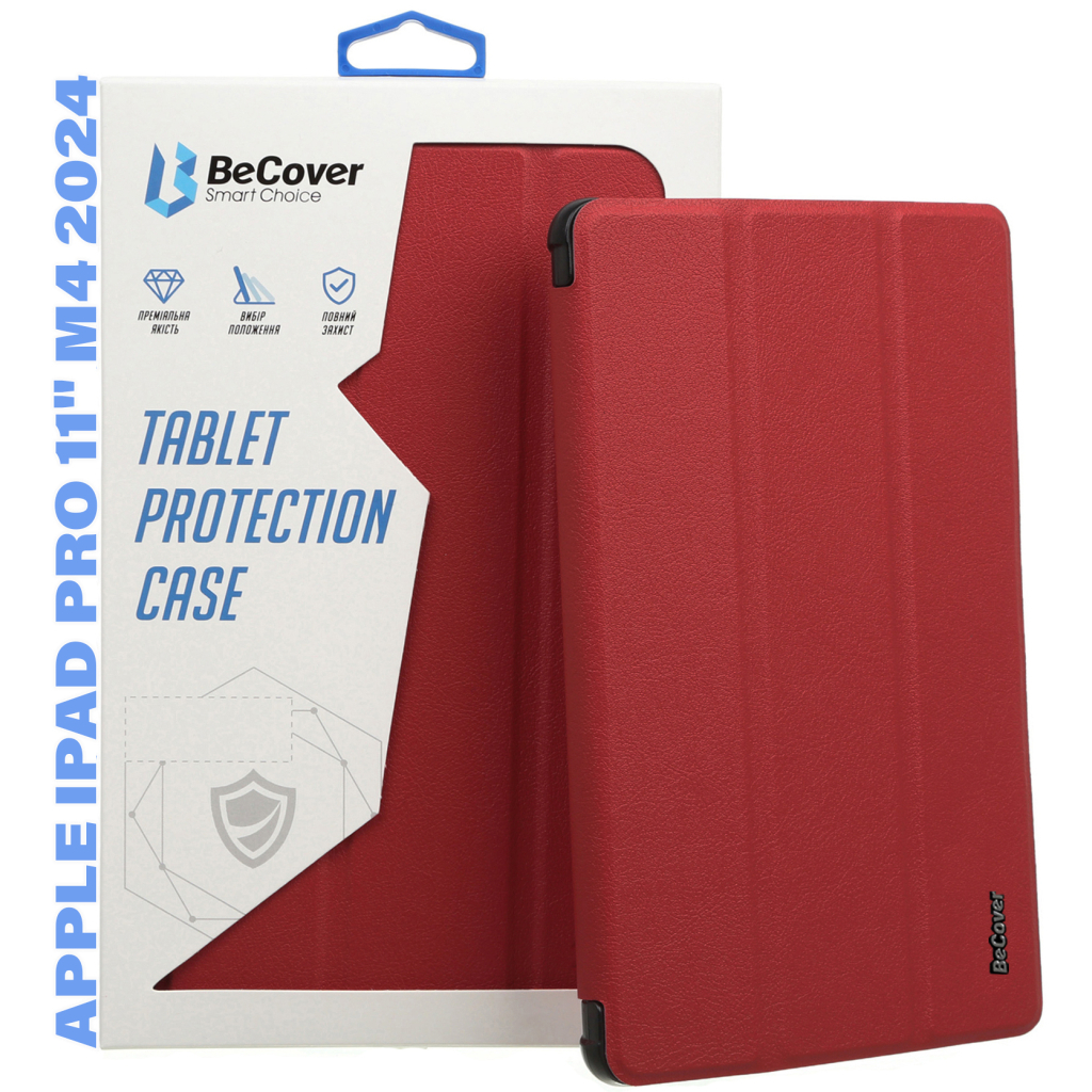 Чохол до планшета BeCover Smart Case Apple iPad Pro 11" M4 2024 Red Wine (711628) - зображення 1