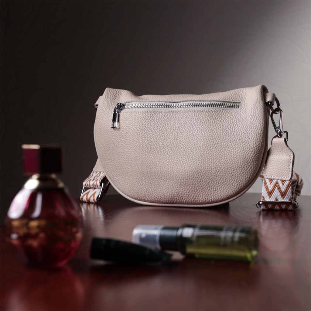 Сумка Vintage Шкіряна жіноча через плече з міні гаманцем Біла (22664) - зображення 11