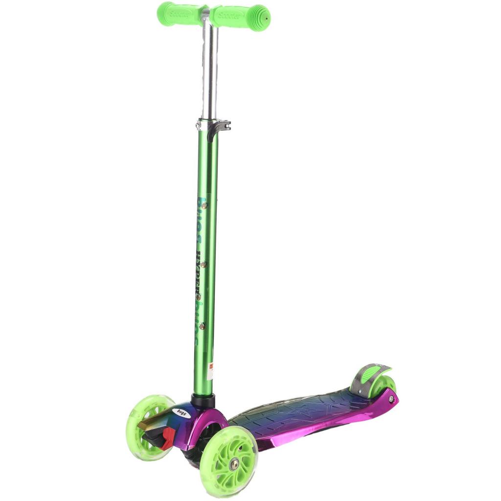 Самокат Bugs Hyper Chameleon Green-Violet (6905614650334) - зображення 1