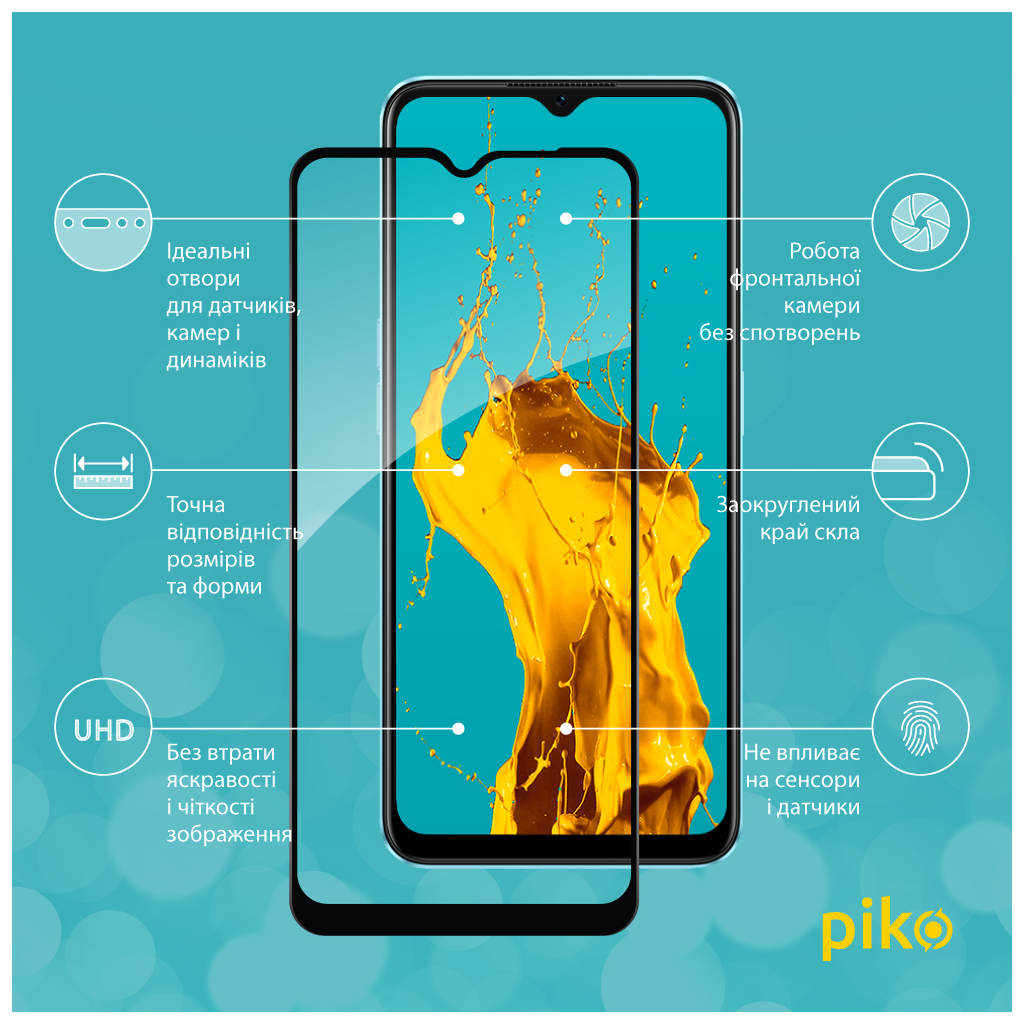 Скло захисне Piko Full Glue Oppo A57 (1283126546273) - зображення 2