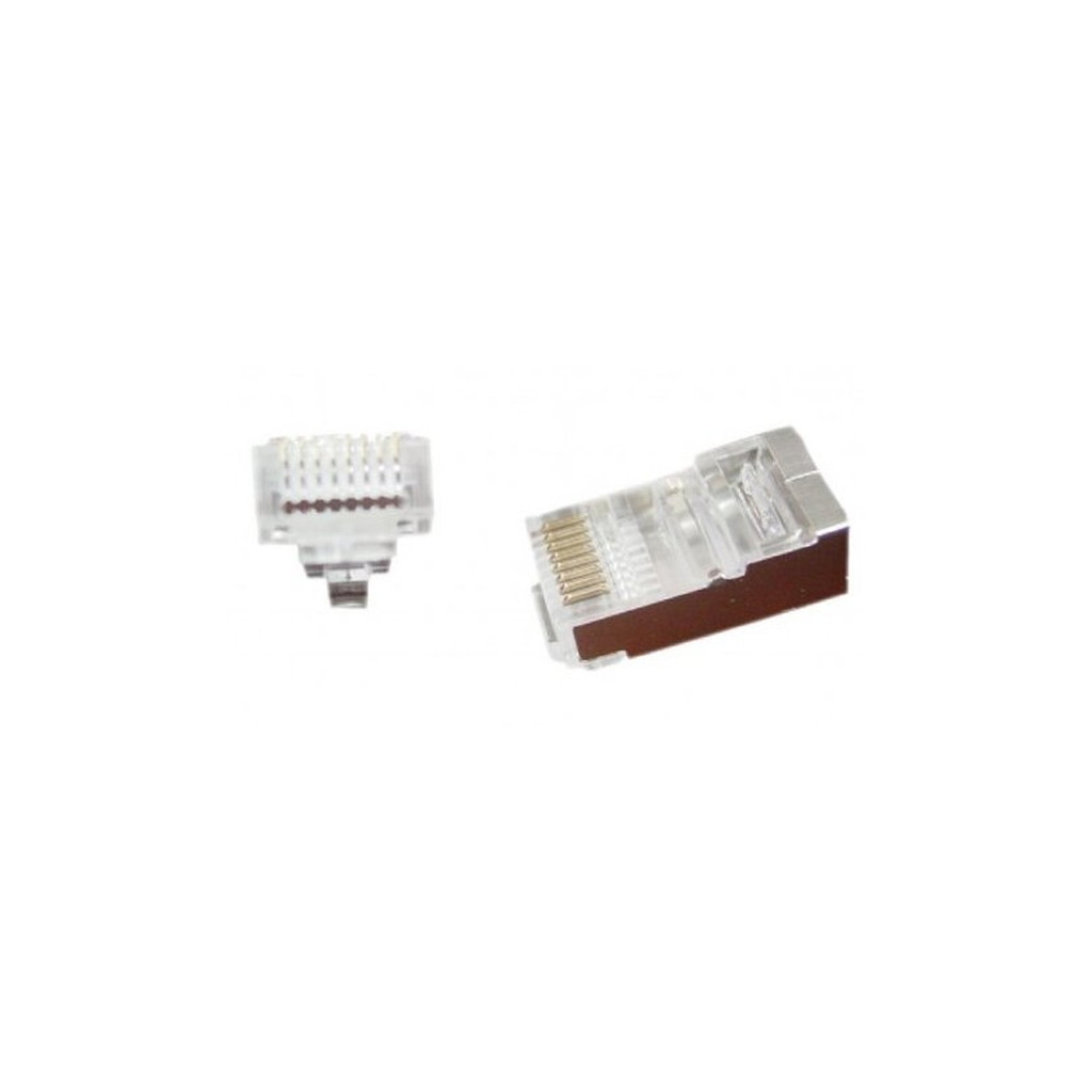Конектор RJ45 cat.5e FTP 8P8C * 50 (наскрізні отв., позолоч. конт.) Cablexpert (LC-PTF-01/50) - picture 2