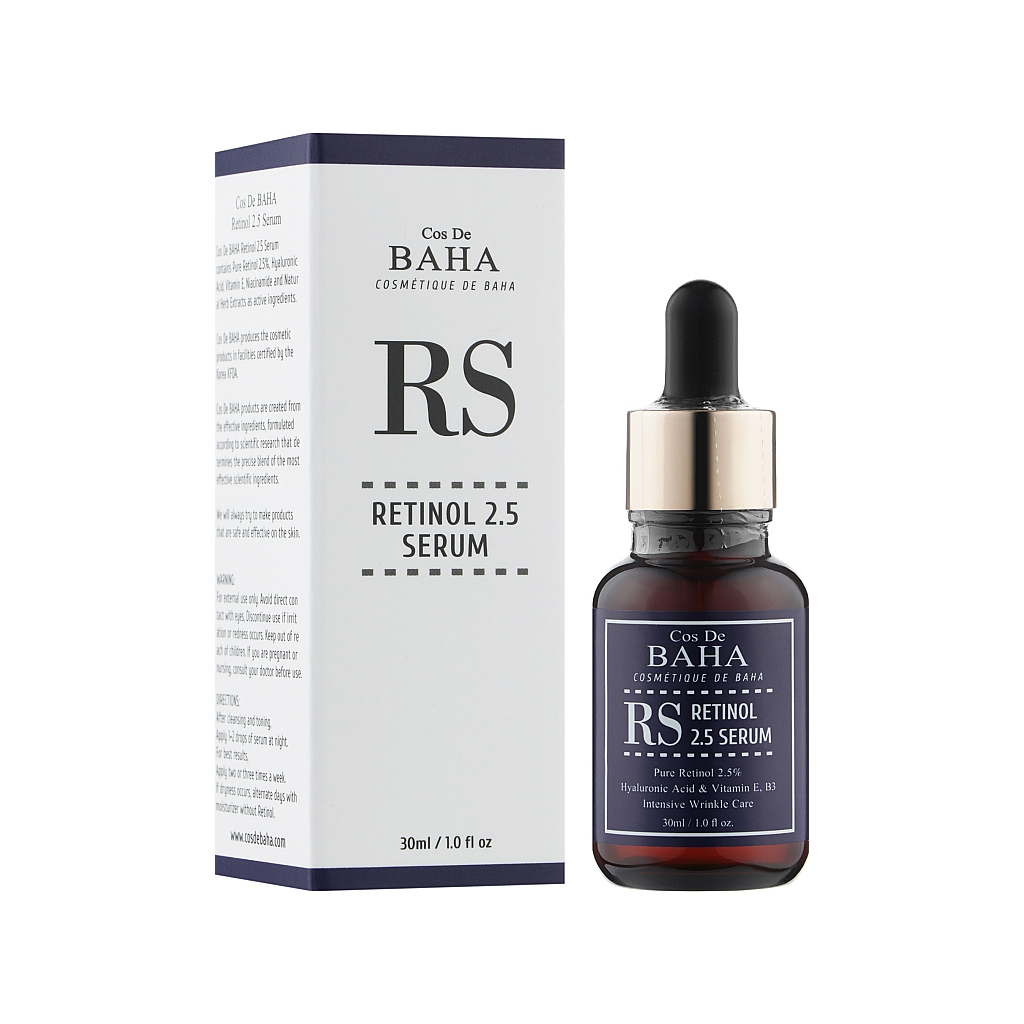 Сироватка для обличчя Cos De BAHA Retinol 2.5% Serum Омолоджувальна 60 мл (8809240318454) - зображення 2