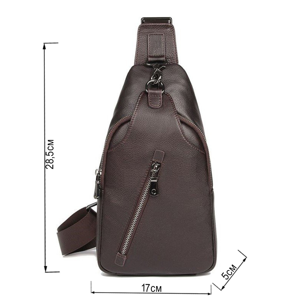 Сумка Vintage Чоловіча через плече Коричнева (14952) - зображення 3