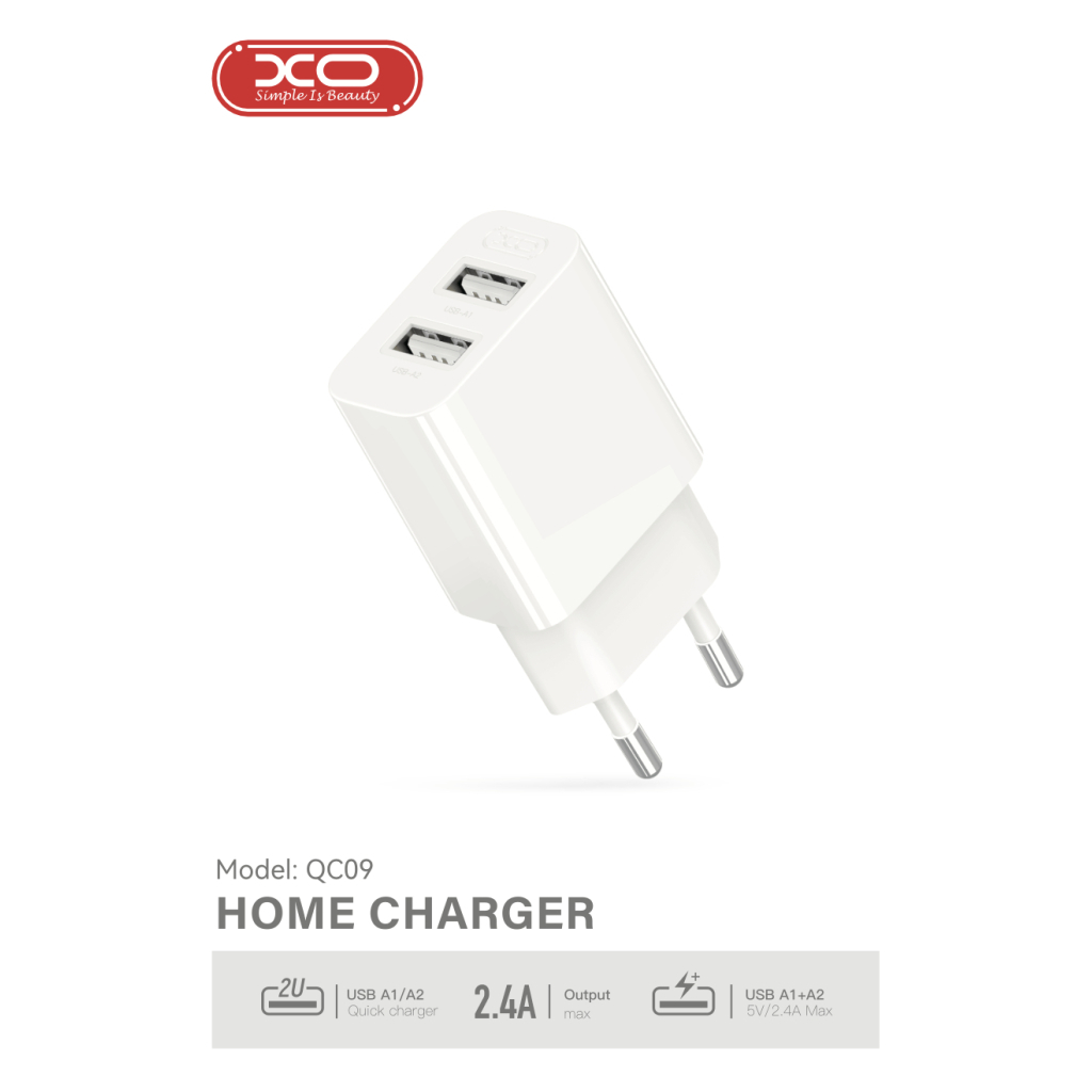 Зарядний пристрій XO 2xUSB QC3.0 (XO-QC09) - зображення 4