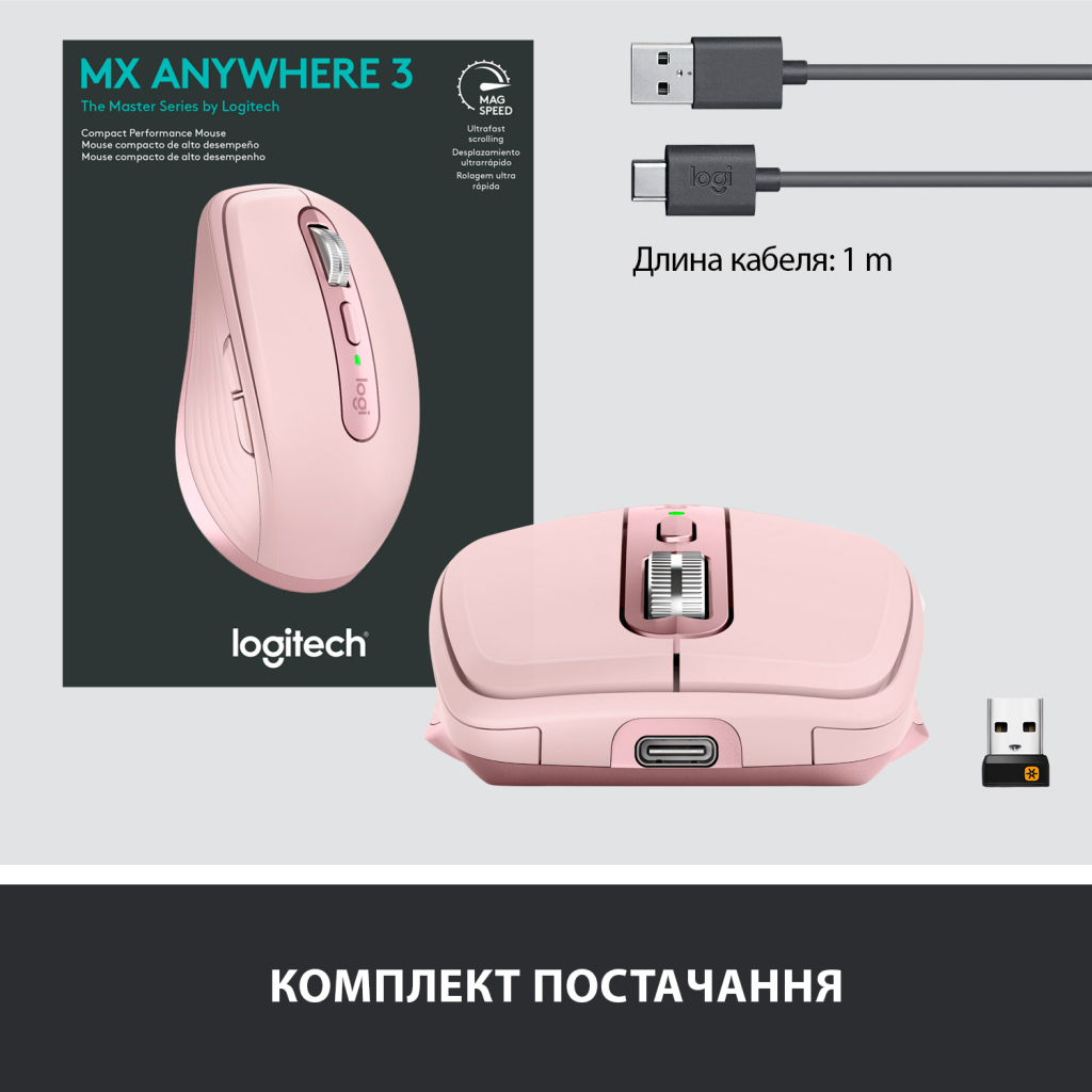 Мишка Logitech MX Anywhere 3 Rose (910-005990) - зображення 9