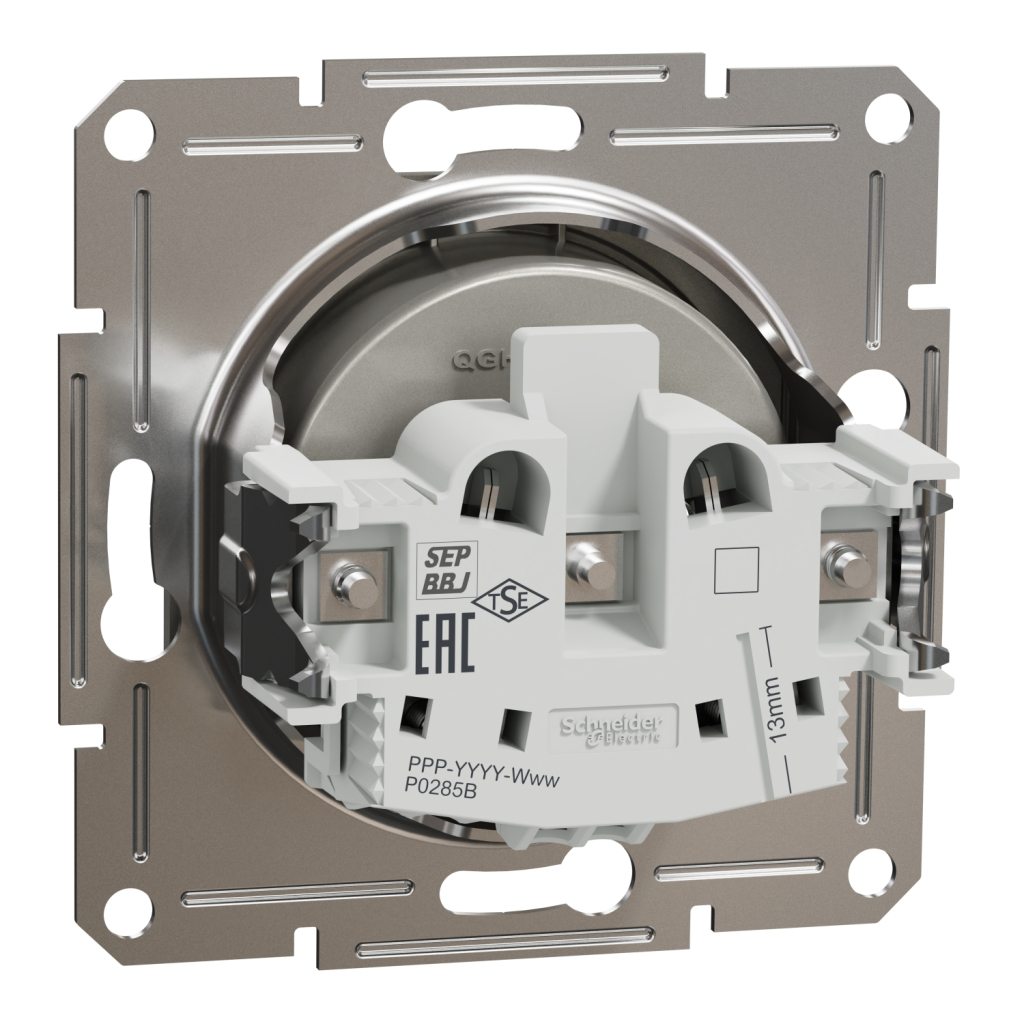 Розетка Schneider Electric ASFORA без заземлення бронза (EPH3000169) - изображение 7