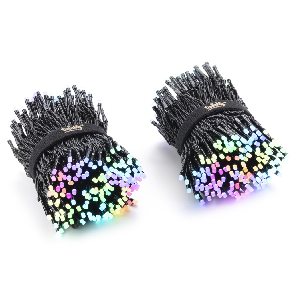 Гірлянда Twinkly Smart LED Strings RGB 600, BT+WiFi, Gen II, IP44 кабель чорн (TWS600STP-BEU) - зображення 2