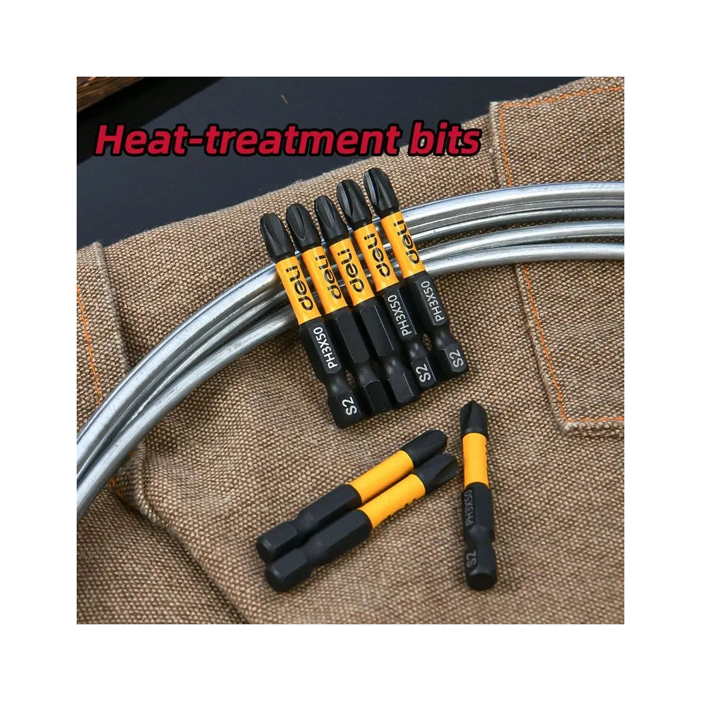 Набір біт Deli PH3 x 50 мм, 2шт (EDL501003Z) - изображение 4