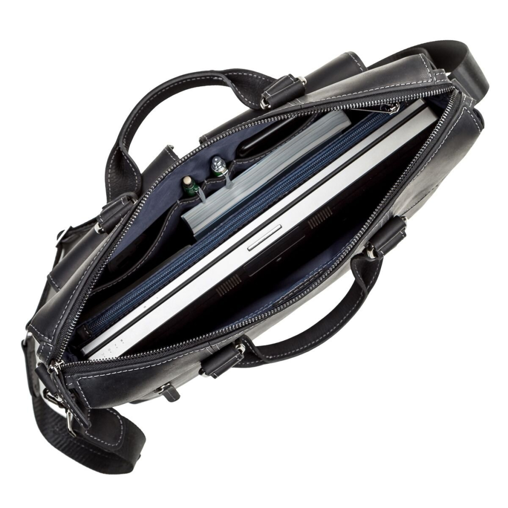 Сумка Shvigel Шкіряна Чорна (11111) - зображення 6