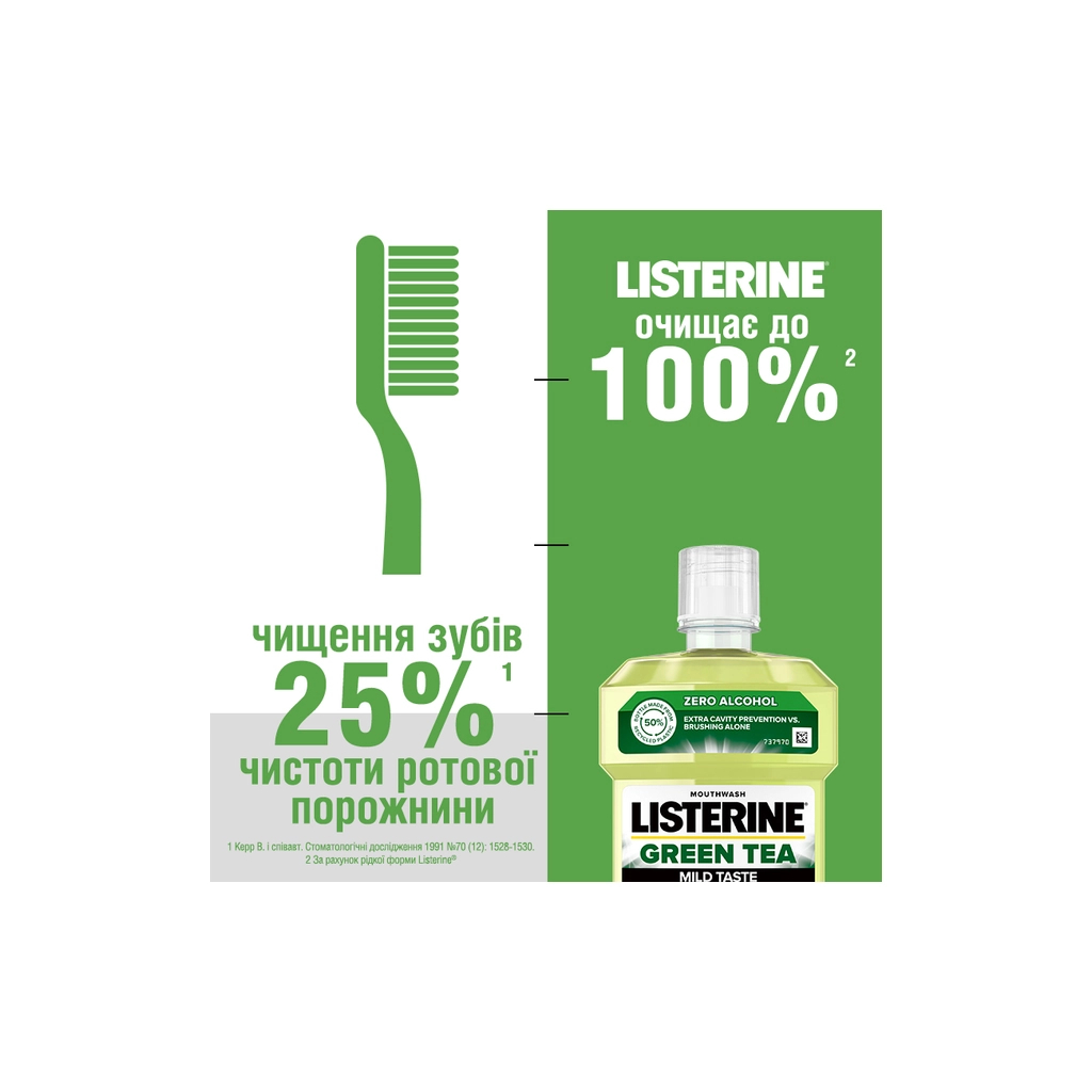 Ополіскувач для порожнини рота Listerine Зелений чай 500 мл (3574661253404/3574661253411) - зображення 4