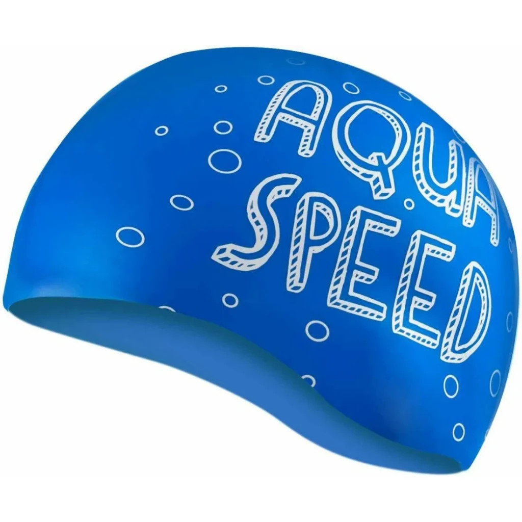 Шапка для плавання Aqua Speed Kiddie 142-Shark 1783 синій Діт OSFM (5908217617835) - зображення 2