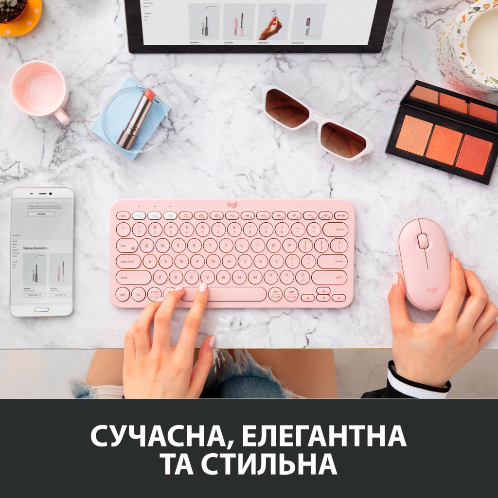 Мишка Logitech M350 Wireless Rose (910-005717) - зображення 4