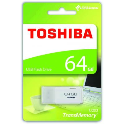 USB флеш накопичувач Toshiba 64GB Hayabusa White USB 3.0 (THN-U202W0640E4) - зображення 2