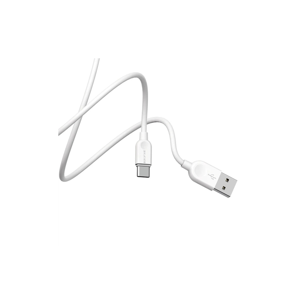 Дата кабель USB 2.0 AM to USB-C 3.0m 2.4A BX14 white BOROFONE (6957531090397) - зображення 6