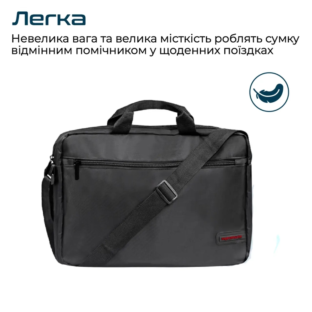 Сумка для ноутбука Promate 15.6" Gear-MB black (gear-mb.black) - зображення 2