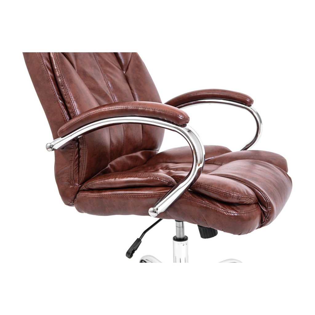 Офісне крісло Richman Гранде Хром М-1 (Tilt) Коричнева (ADD0001828) - зображення 8