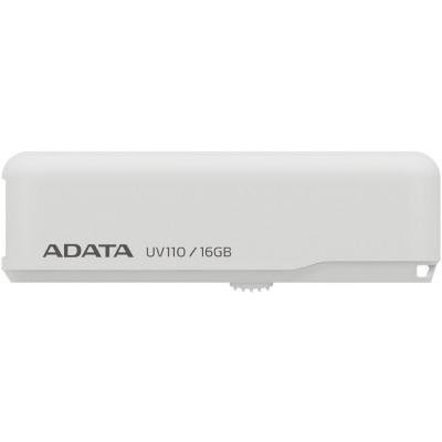 USB флеш накопичувач ADATA 16GB UV110 White USB 2.0 (AUV110-16G-RWH) - зображення 1