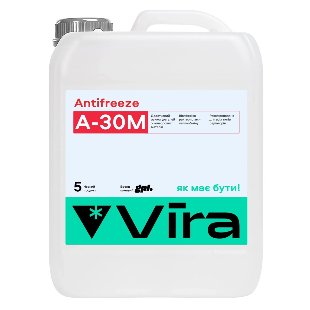 Антифриз VIRA А-30М -30 °С червона 5 кг (VI0071) - зображення 1