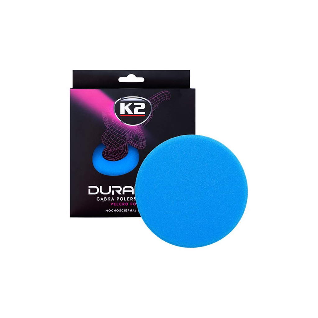 Губка для миття K2 з липучкою для полірування, блакитка (жорстка) (L611) - зображення 3
