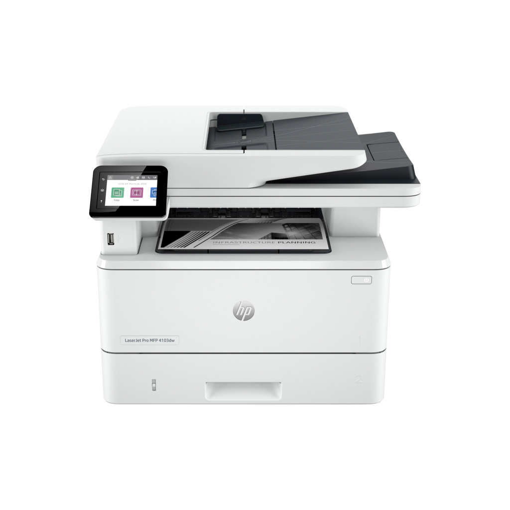 Багатофункціональний пристрій HP LaserJet Pro 4103dw з WiFi (2Z627A) - зображення 1
