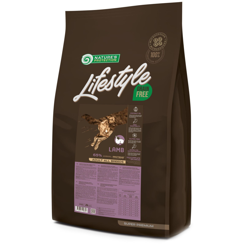 Сухий корм для собак Nature's Protection Lifestyle Grain Free Lamb Adult All Breeds 10 кг (NPLS45674) - зображення 1