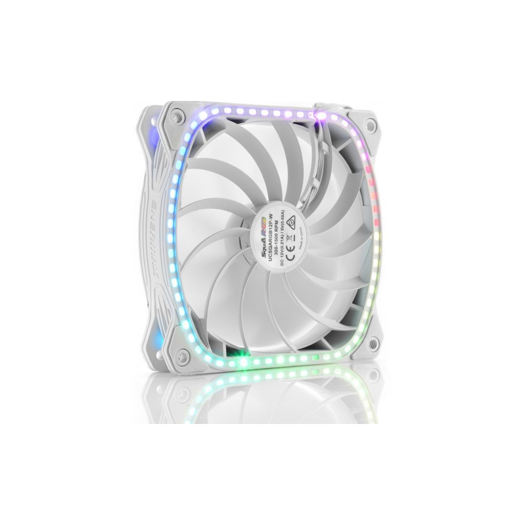 Кулер до корпусу Enermax SQUA RGB WHITE 3x 120 mm (3 PACK) (UCSQARGB12P-W-BP3) - зображення 5