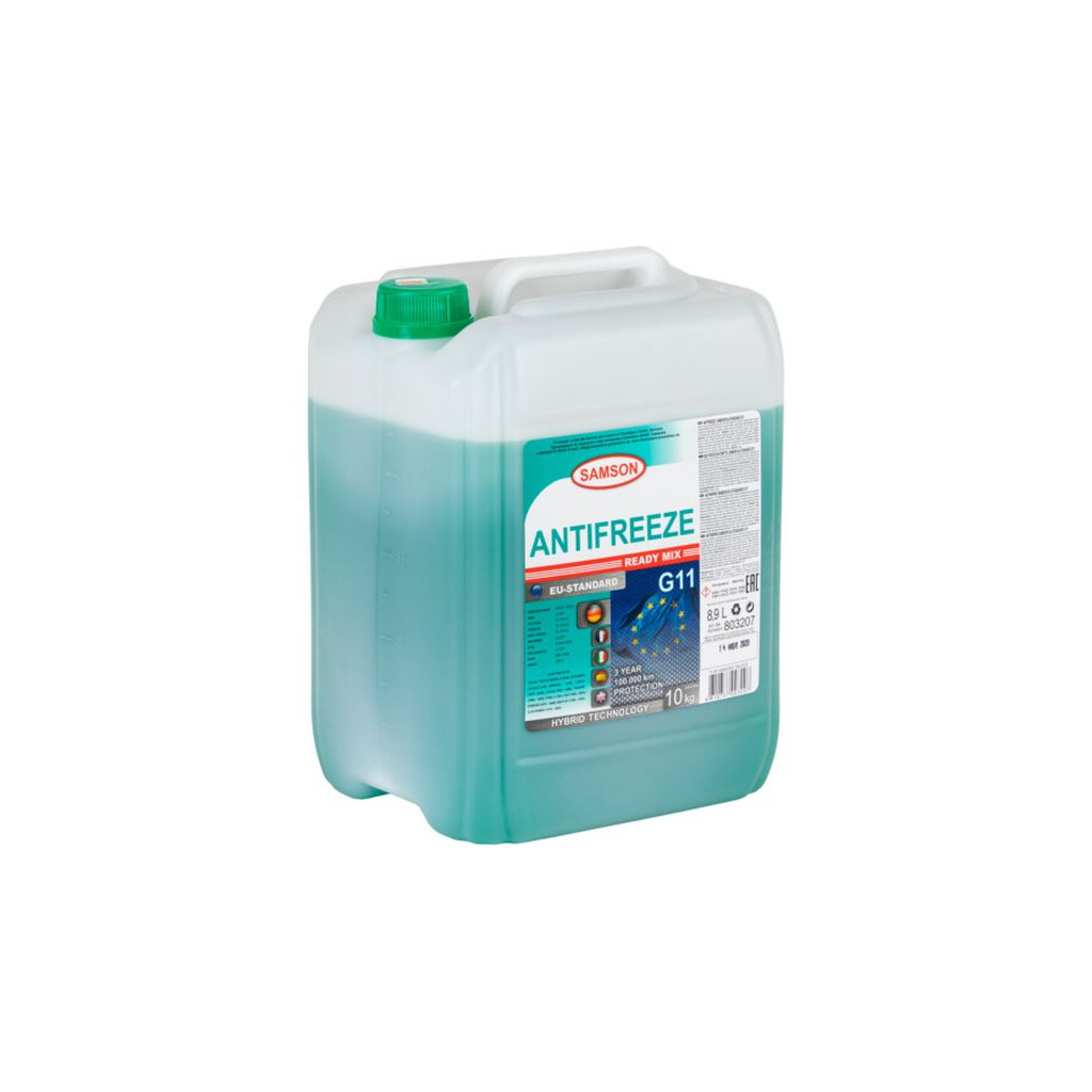 Антифриз SAMSON EU-Standard G11 (-40) 10кг. (зелений) (803207) - зображення 2
