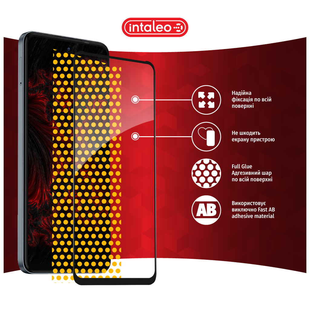 Скло захисне Intaleo Full Glue Tecno Spark 20C Black (1283126589065) - зображення 7