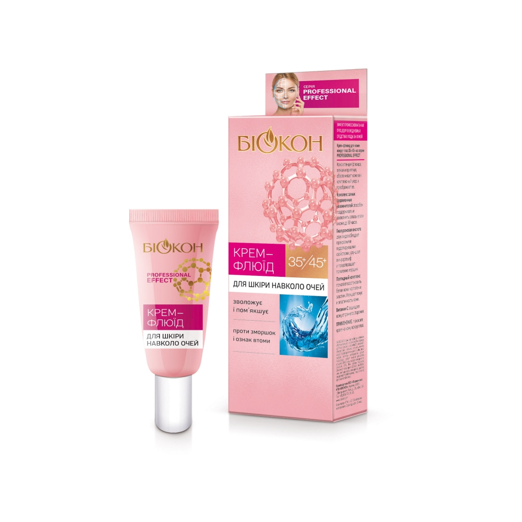 Крем для шкіри навколо очей Біокон Professional Effect 35+/45+ Крем-флюїд 25 мл (4820160037601) - зображення 1