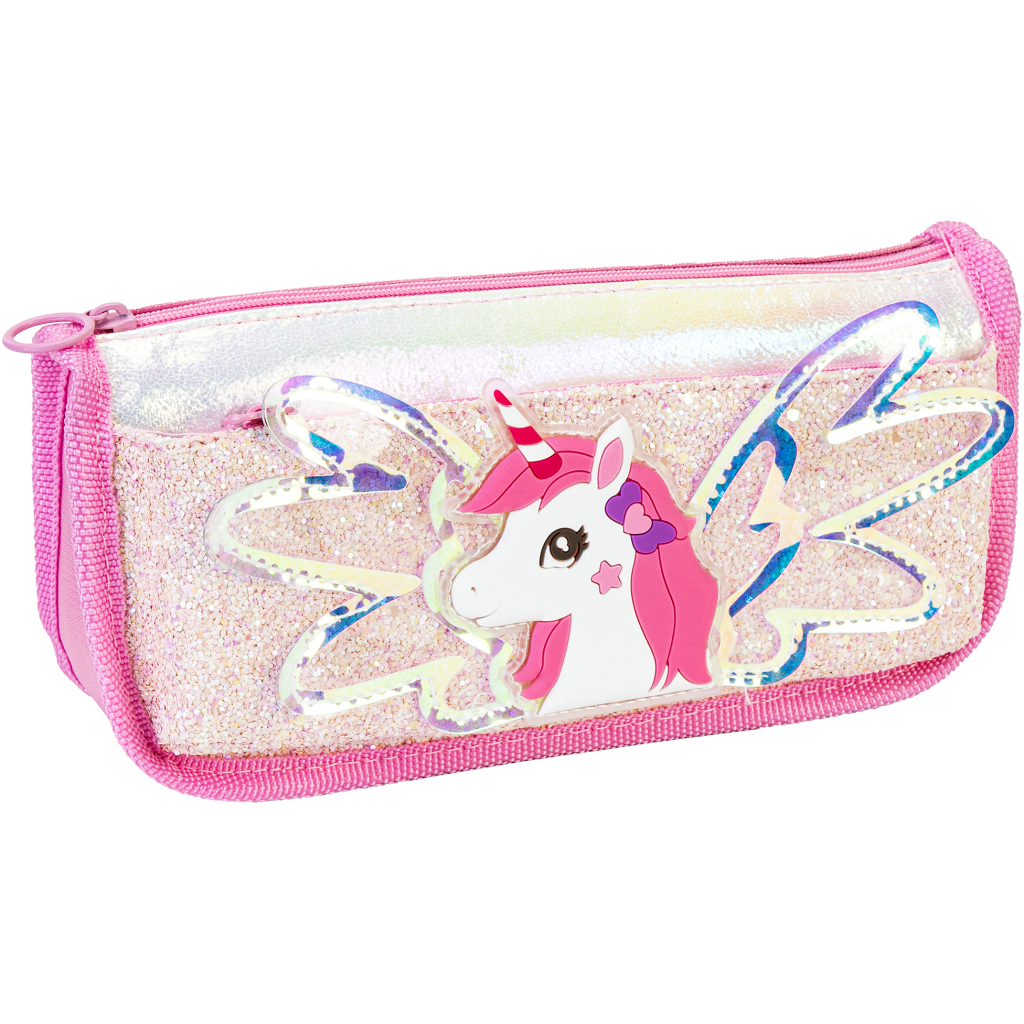 Пенал Cool For School з блискітками 2 відділення рожевий (CF87064) - зображення 1