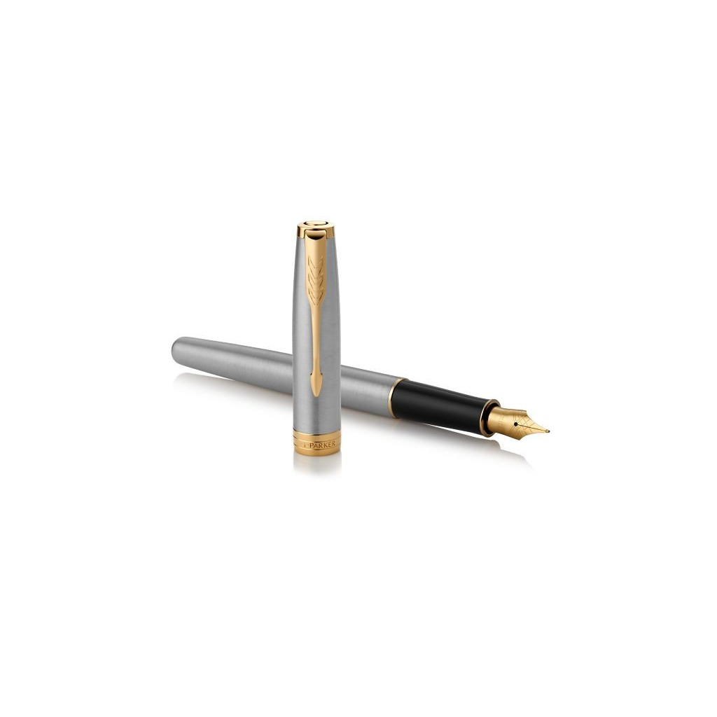 Ручка пір'яна Parker SONNET 17 Stainless Steel GT FP F (84 111) - зображення 3
