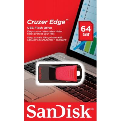USB флеш накопичувач SanDisk 64GB Cruzer Edge USB 2.0 (SDCZ51-064G-B35) - зображення 7