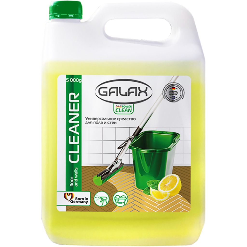 Засіб для миття підлоги Galax das PowerClean Лимон 5 кг (4260637724465/4262396145284) - зображення 1